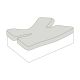 Sábana Ajustable para Colchones Gemelos Alaiz de Mash