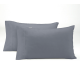 Funda de Almohada Qutun Algodón Orgánico Doble Pespunte 300 Hilos